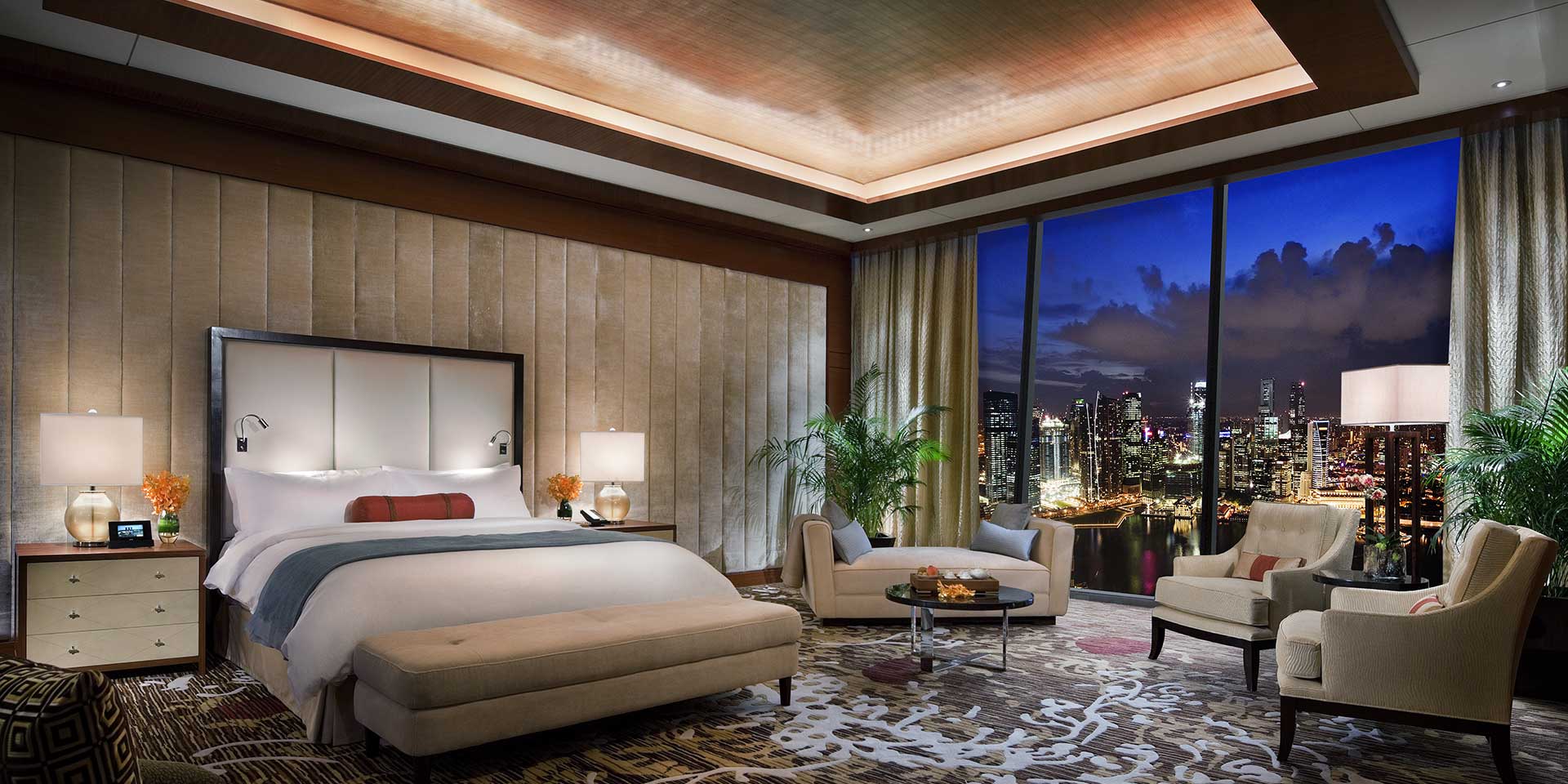 Presidential Suite Master Bedroom at Marina Bay Sands